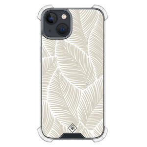 Casimoda iPhone 13 mini shockproof hoesje - Palmy leaves beige