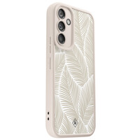 Casimoda Samsung Galaxy A54 beige case - Palmy leaves beige