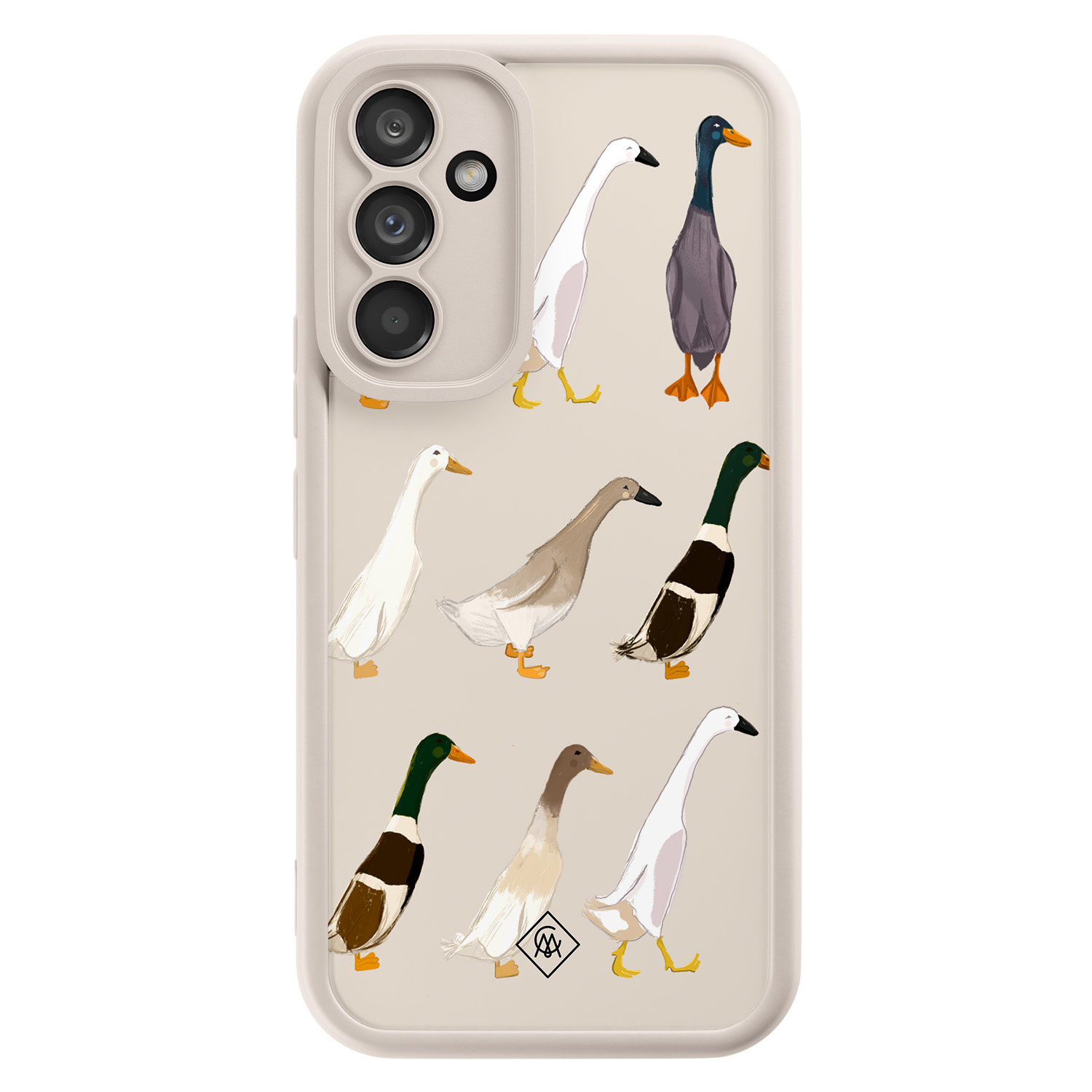 Samsung Galaxy A54 beige case - Duck life