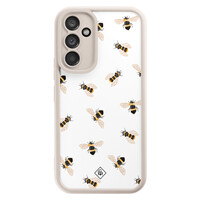 Casimoda Samsung Galaxy A54 beige case - Bee happy