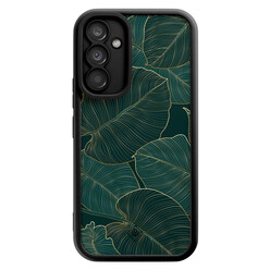 Casimoda Samsung Galaxy A54 zwarte case - Monstera leaves