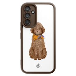 Casimoda Samsung Galaxy A54 bruine case - Labradoodle