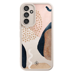 Casimoda Samsung Galaxy A54 beige case - Abstract dots