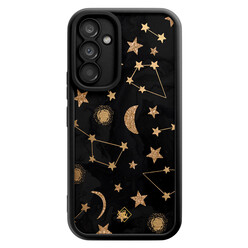 Casimoda Samsung Galaxy A54 zwarte case - Constellations