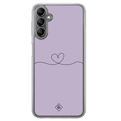 Casimoda Samsung Galaxy A14 hybride hoesje - Hart lila