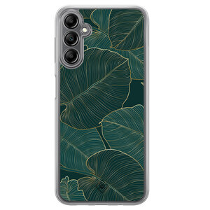 Casimoda Samsung Galaxy A14 hybride hoesje - Monstera leaves