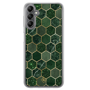 Casimoda Samsung Galaxy A14 hybride hoesje - Kubus groen