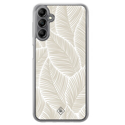 Casimoda Samsung Galaxy A14 hybride hoesje - Palmy leaves beige