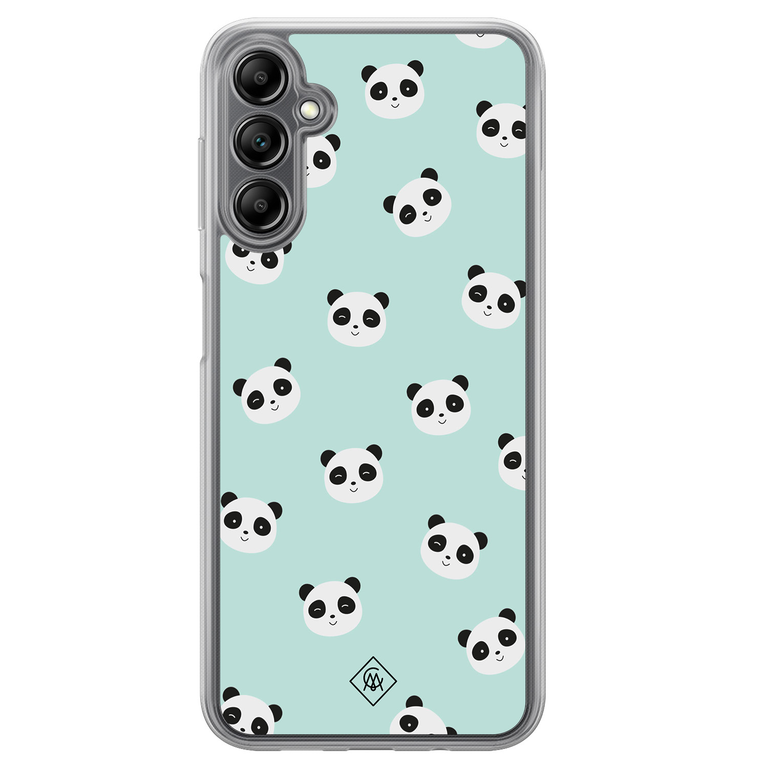 Samsung Galaxy A14 hybride hoesje - Panda print