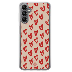 Casimoda Samsung Galaxy A14 hybride hoesje - Sweet hearts