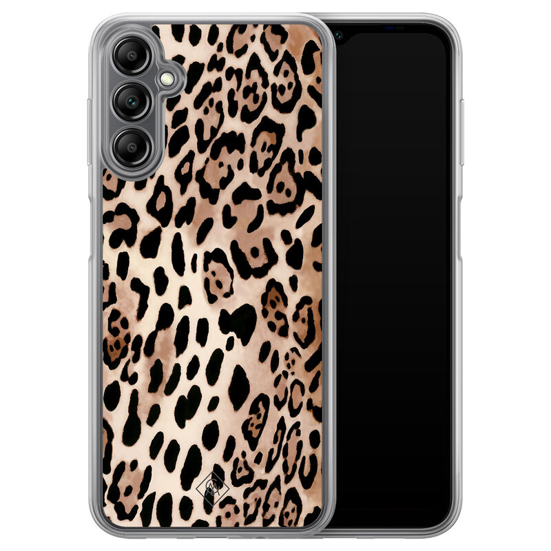 Casimoda Samsung Galaxy A14 hybride hoesje - Golden wildcat