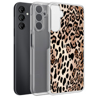 Casimoda Samsung Galaxy A14 hybride hoesje - Golden wildcat