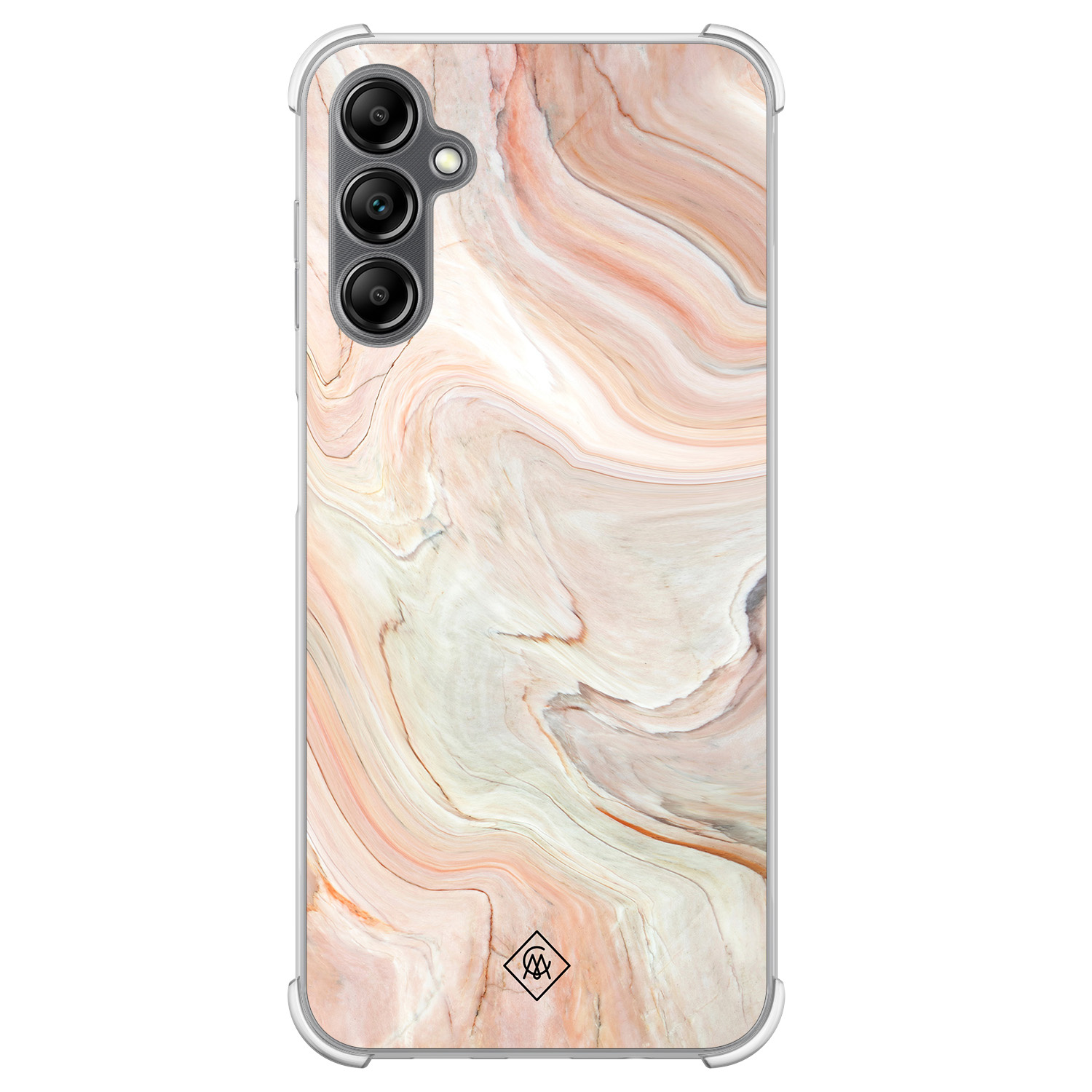 Samsung Galaxy A14 shockproof hoesje Marmer waves