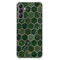 Casimoda Samsung Galaxy A14 shockproof hoesje - Kubus groen