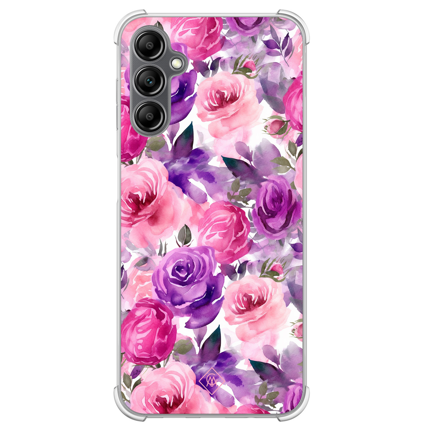 Samsung Galaxy A14 shockproof hoesje - Rosy blooms