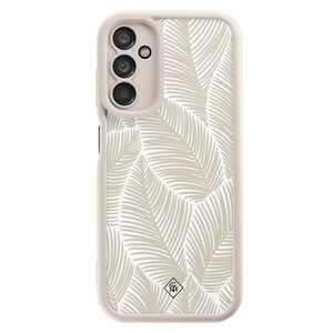 Casimoda Samsung Galaxy A14 beige case - Palmy leaves beige