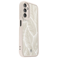 Casimoda Samsung Galaxy A14 beige case - Palmy leaves beige