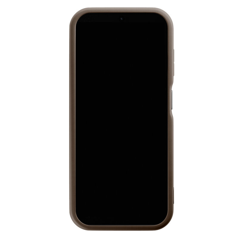 Casimoda Samsung Galaxy A14 bruine case - Abstract almond shapes