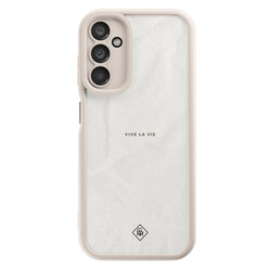 Casimoda Samsung Galaxy A14 beige case - Vive la vie