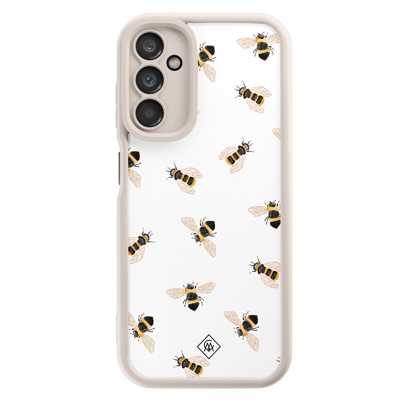 Casimoda Samsung Galaxy A14 beige case - Bee happy
