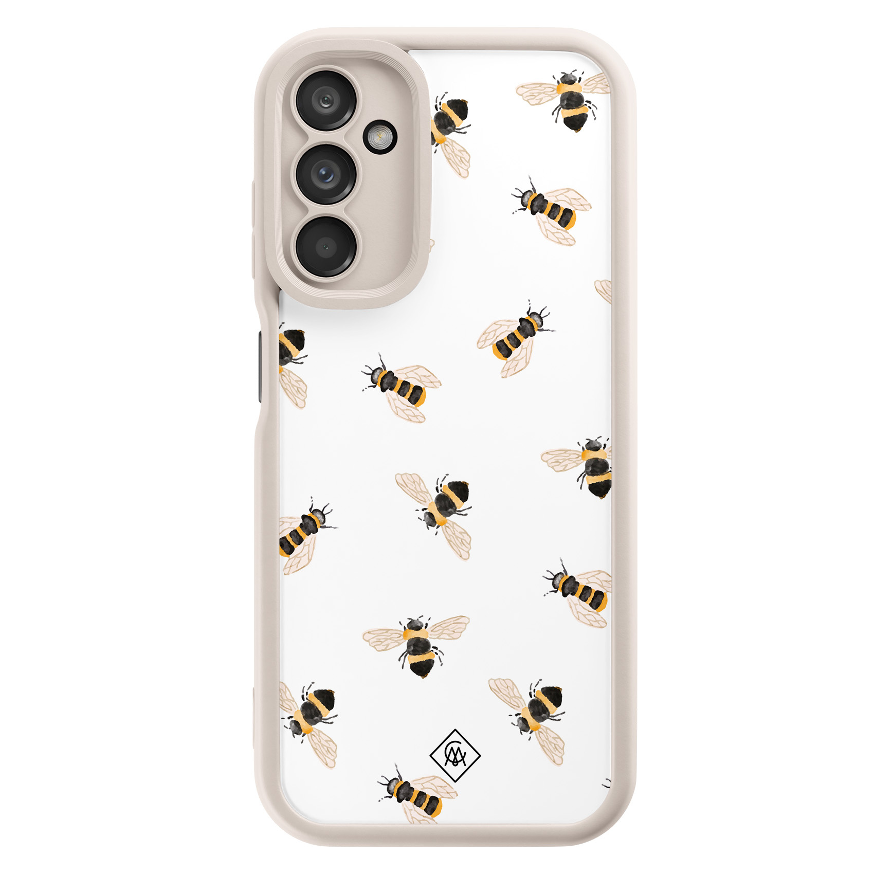 Samsung Galaxy A14 beige case - Bee happy