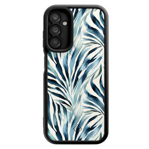 Casimoda Samsung Galaxy A14 zwarte case - Japandi waves