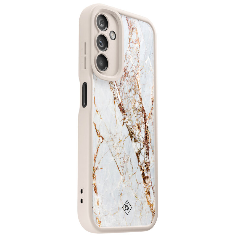 Casimoda Samsung Galaxy A14 beige case - Marmer goud