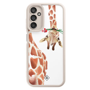 Casimoda Samsung Galaxy A14 beige case - Giraffe