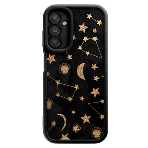 Casimoda Samsung Galaxy A14 zwarte case - Constellations