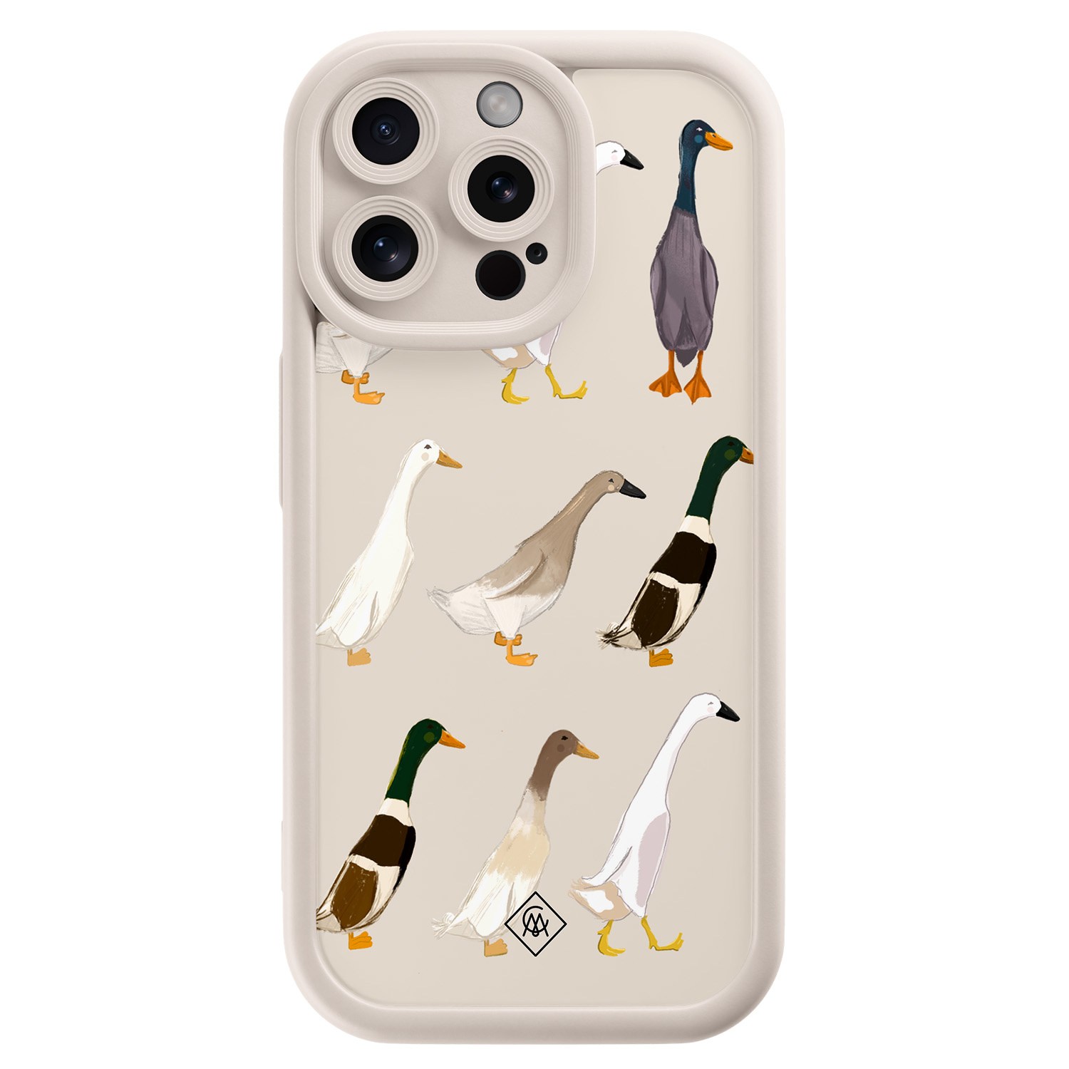 iPhone 15 Pro Max beige case - Duck life