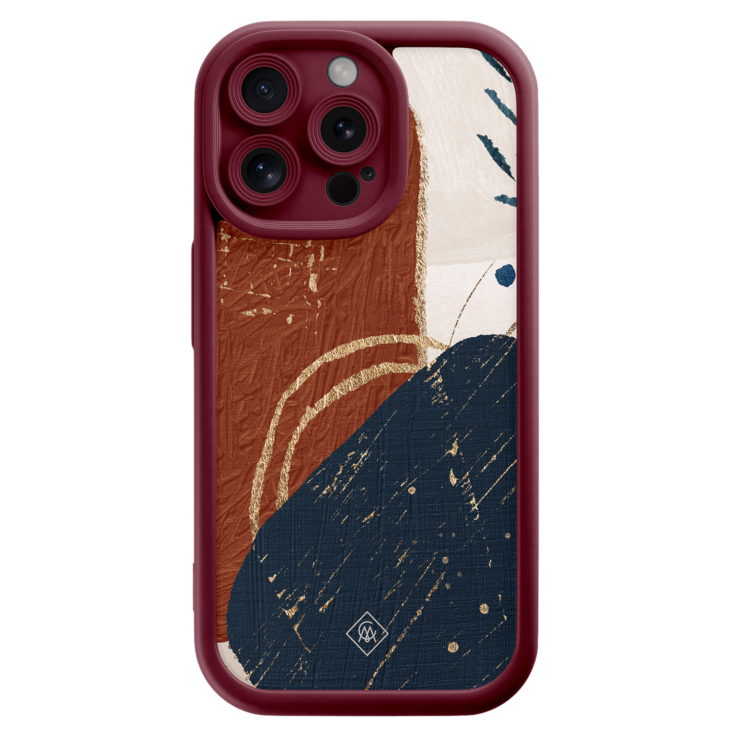 iPhone 15 Pro Max rode case - Abstract terracotta