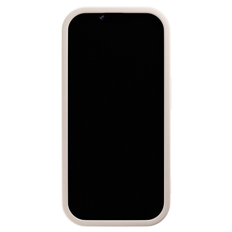 Casimoda iPhone 15 Pro Max beige case - Vive la vie