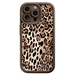 Casimoda iPhone 15 Pro Max bruine case - Golden wildcat