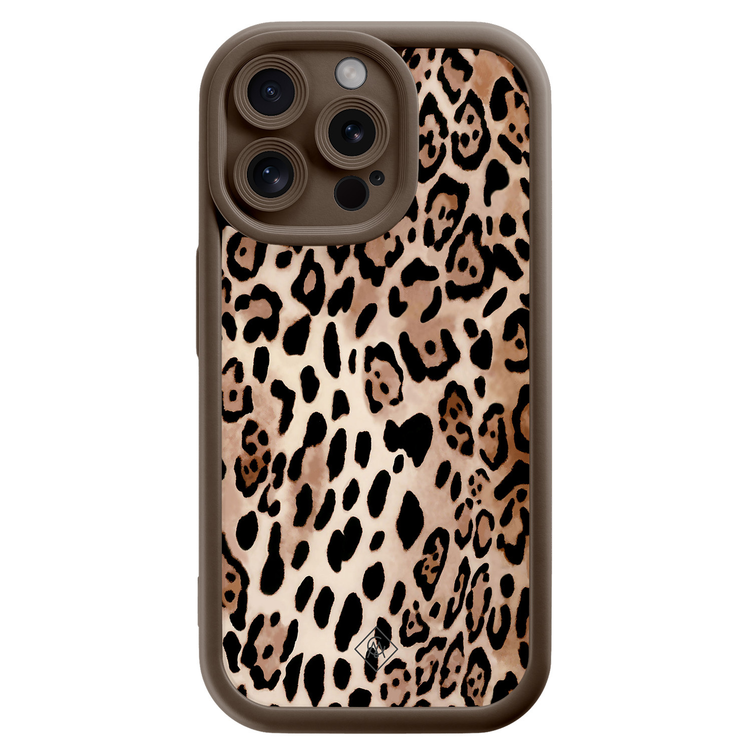 iPhone 15 Pro Max bruine case - Golden wildcat
