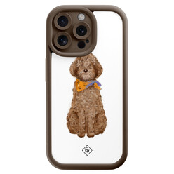 Casimoda iPhone 15 Pro Max bruine case - Labradoodle