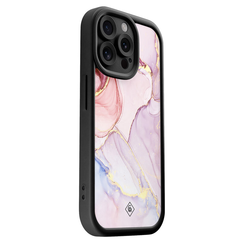 Casimoda iPhone 15 Pro Max zwarte case - Purple sky