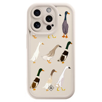 Casimoda iPhone 15 Pro beige case - Duck life