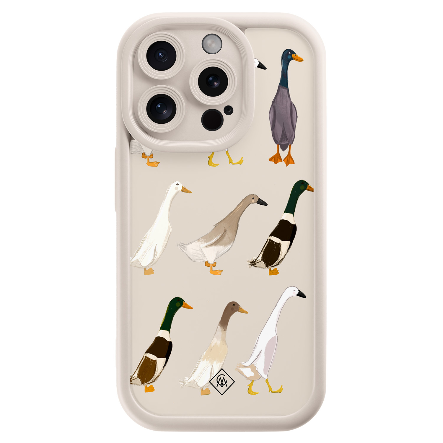 iPhone 15 Pro beige case - Duck life