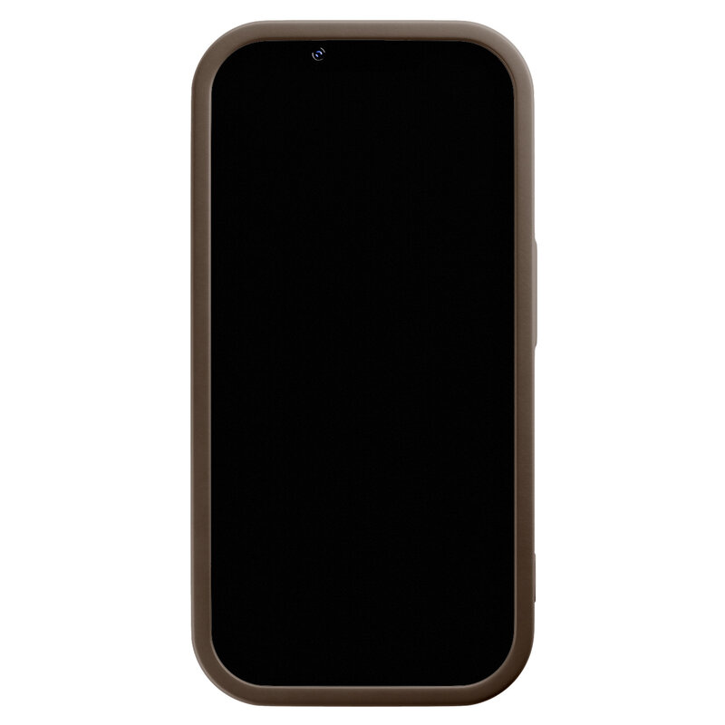 Casimoda iPhone 15 Pro bruine case - Abstract almond shapes