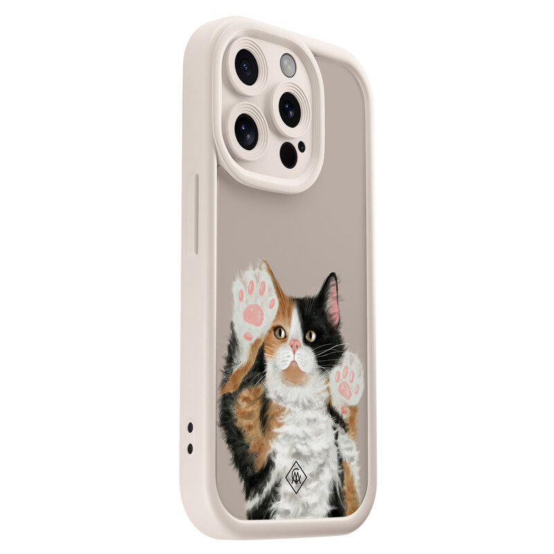 Casimoda iPhone 15 Pro beige case - Kat