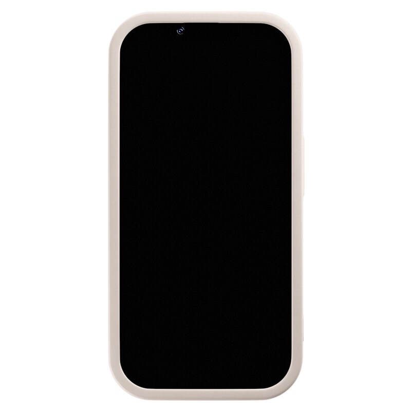 Casimoda iPhone 15 Pro beige case - Vive la vie