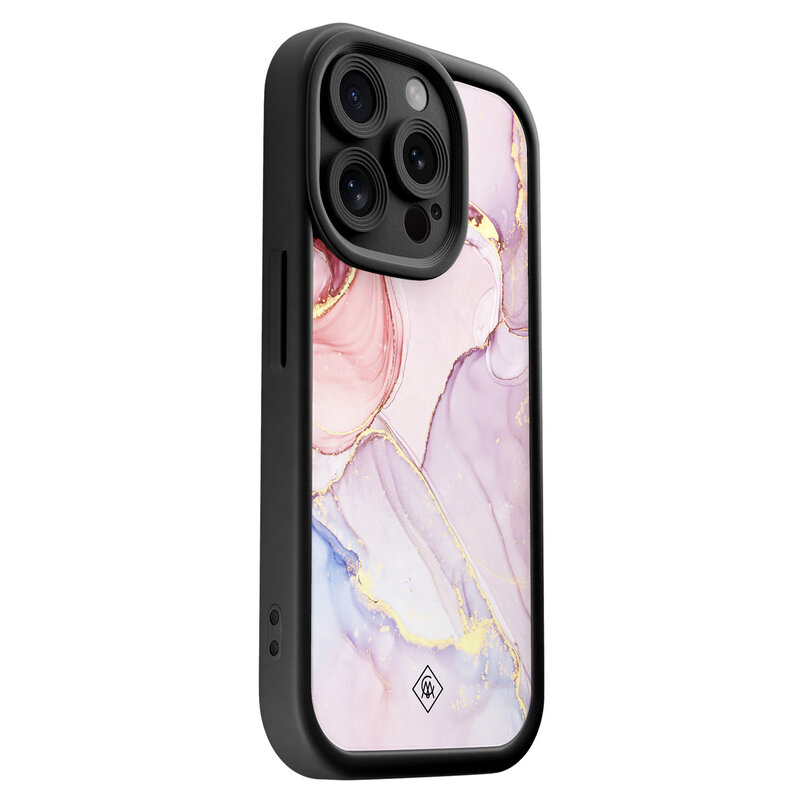 Casimoda iPhone 15 Pro zwarte case - Purple sky