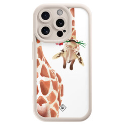 Casimoda iPhone 15 Pro beige case - Giraffe