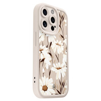 Casimoda iPhone 14 Pro beige case - In bloom