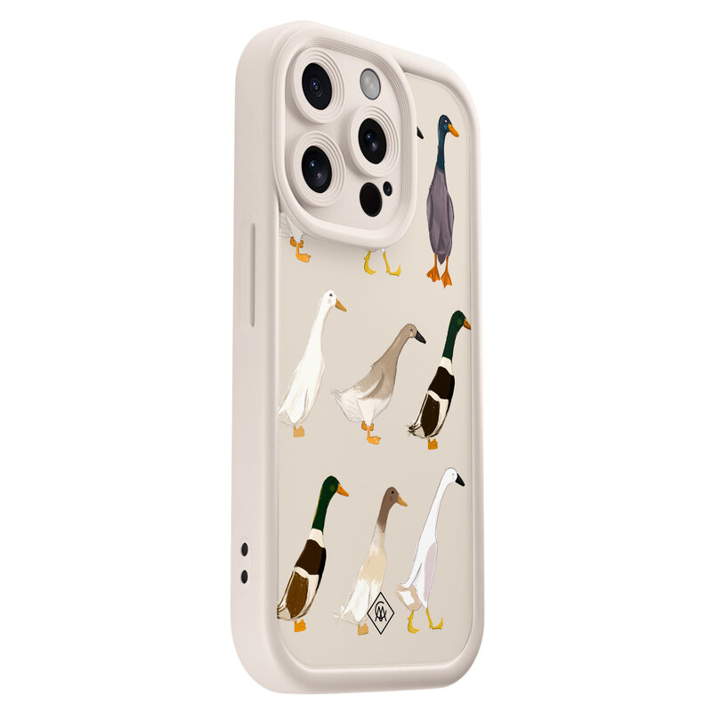 Casimoda iPhone 14 Pro beige case - Duck life