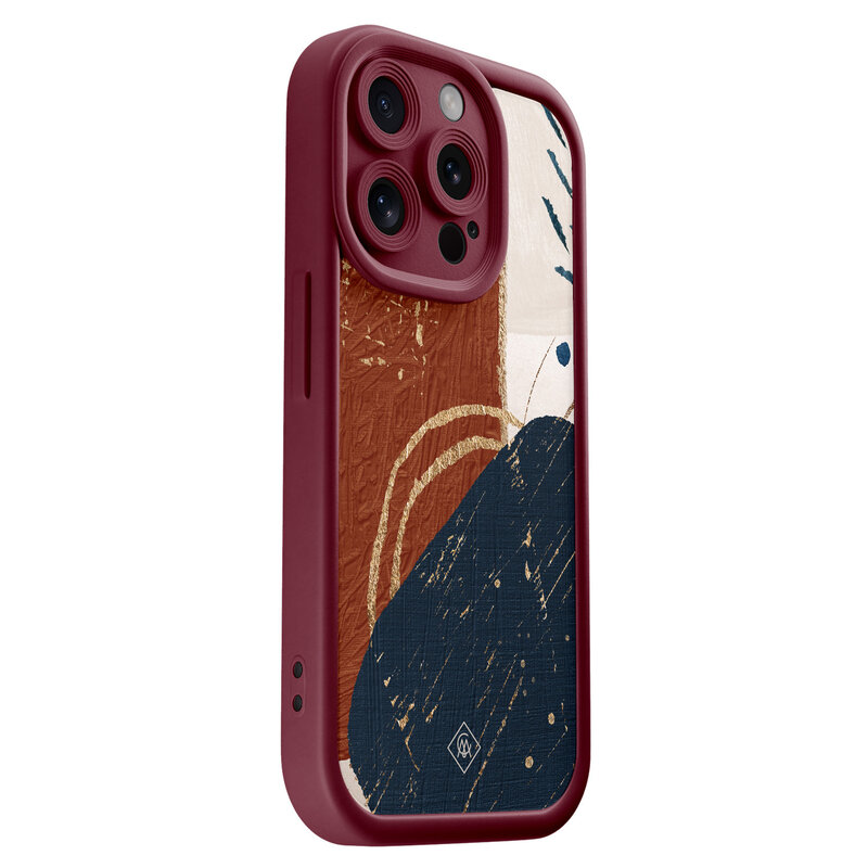 Casimoda iPhone 14 Pro rode case - Abstract terracotta