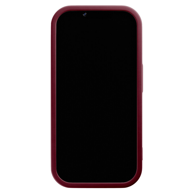 Casimoda iPhone 14 Pro rode case - Luipaard jungle