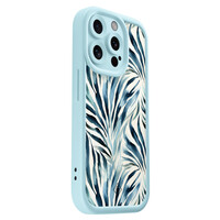 Casimoda iPhone 14 Pro blauwe case - Japandi waves