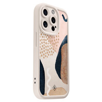 Casimoda iPhone 14 Pro beige case - Abstract dots