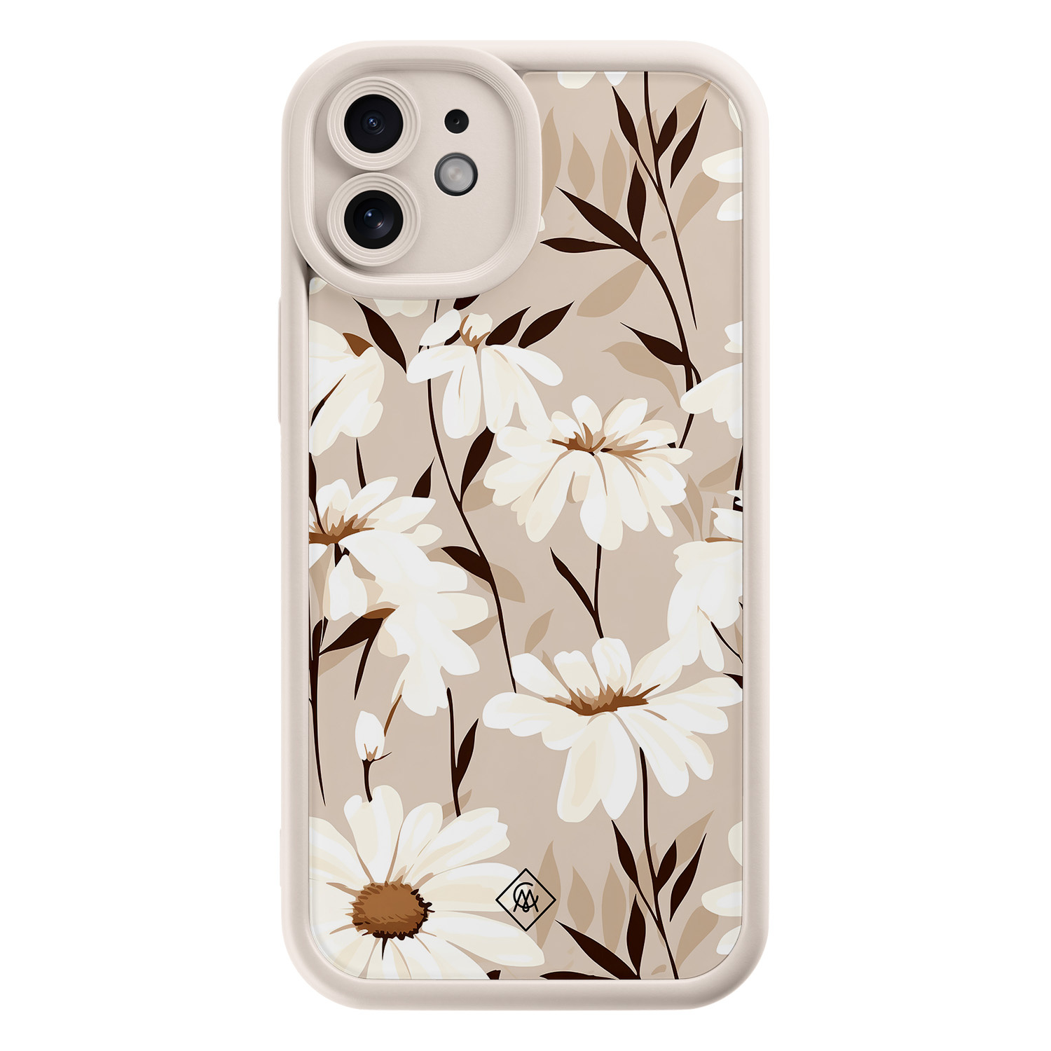 iPhone 11 beige case - In bloom